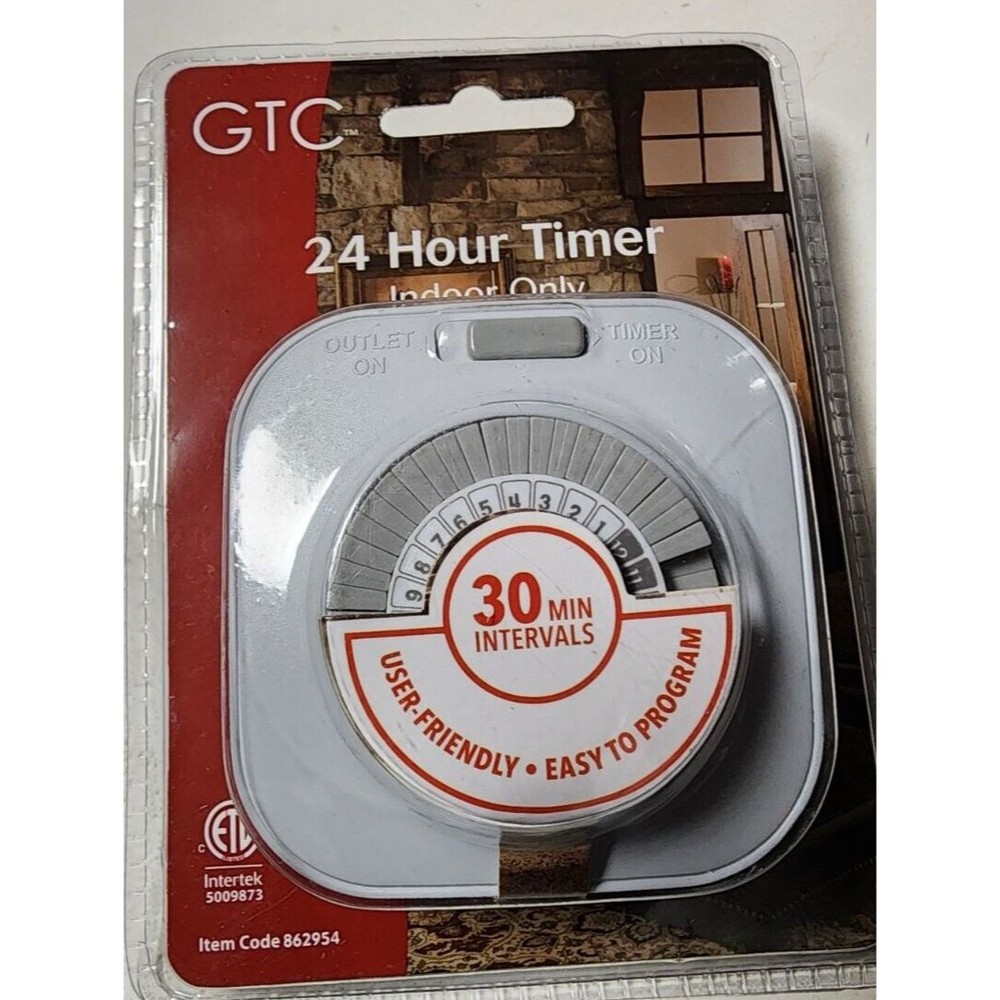 GTC 24 Hour Timer Indoor Daily Timer 30 Minute Intervals